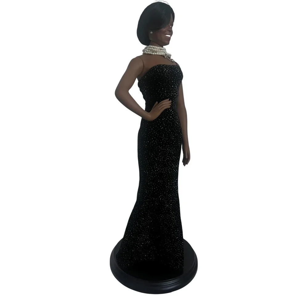 The Danbury Mint Michelle Obama Governors Ball Black Gown Special Edition Rare